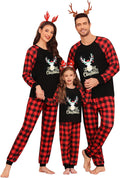 SWOMOG Family Christmas Pjs Matching Sets Christmas Pajamas for Family Xmas Jammies Set Christmas Holiday Sleepwear