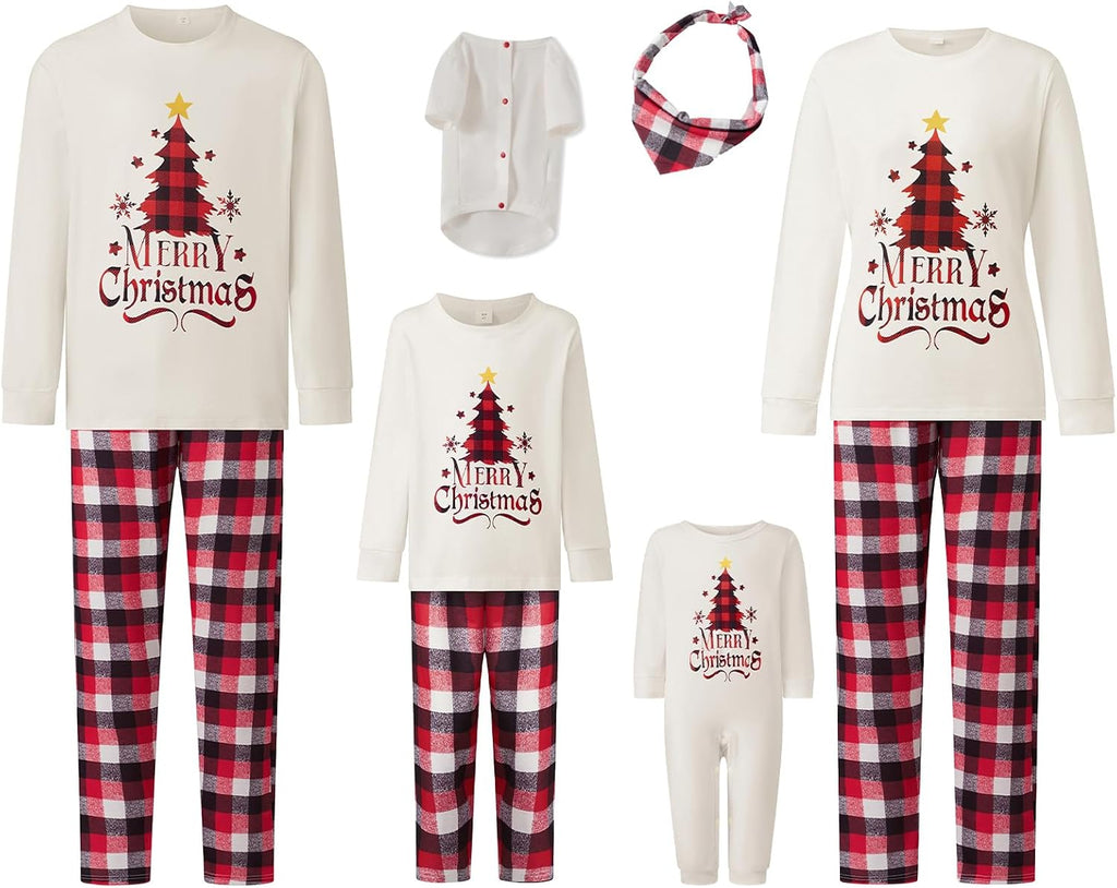 WephuPSho Christmas Family Matching Pajamas, Festive Xmas Jammies Sets for the Whole Family, Holiday Pjs Christmas