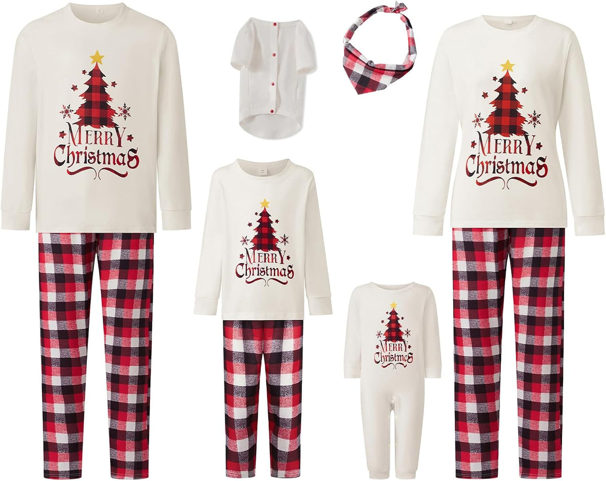 WephuPSho Christmas Family Matching Pajamas, Festive Xmas Jammies Sets for the Whole Family, Holiday Pjs Christmas
