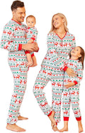 PopReal Christmas Pajamas for Family, Family Christmas Pajamas PJs Matching Sets Top Sleepwear Jammies