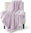 Bedsure GentleSoft Fluffy Lavender Purple Throw Blanket, Purple Decor Lilac Gifts for Teen Girls Women, Soft Cozy Fuzzy Plush Warm Thick Sherpa Fleece Faux Fur Blanket, Birthday Gifts, 50x60