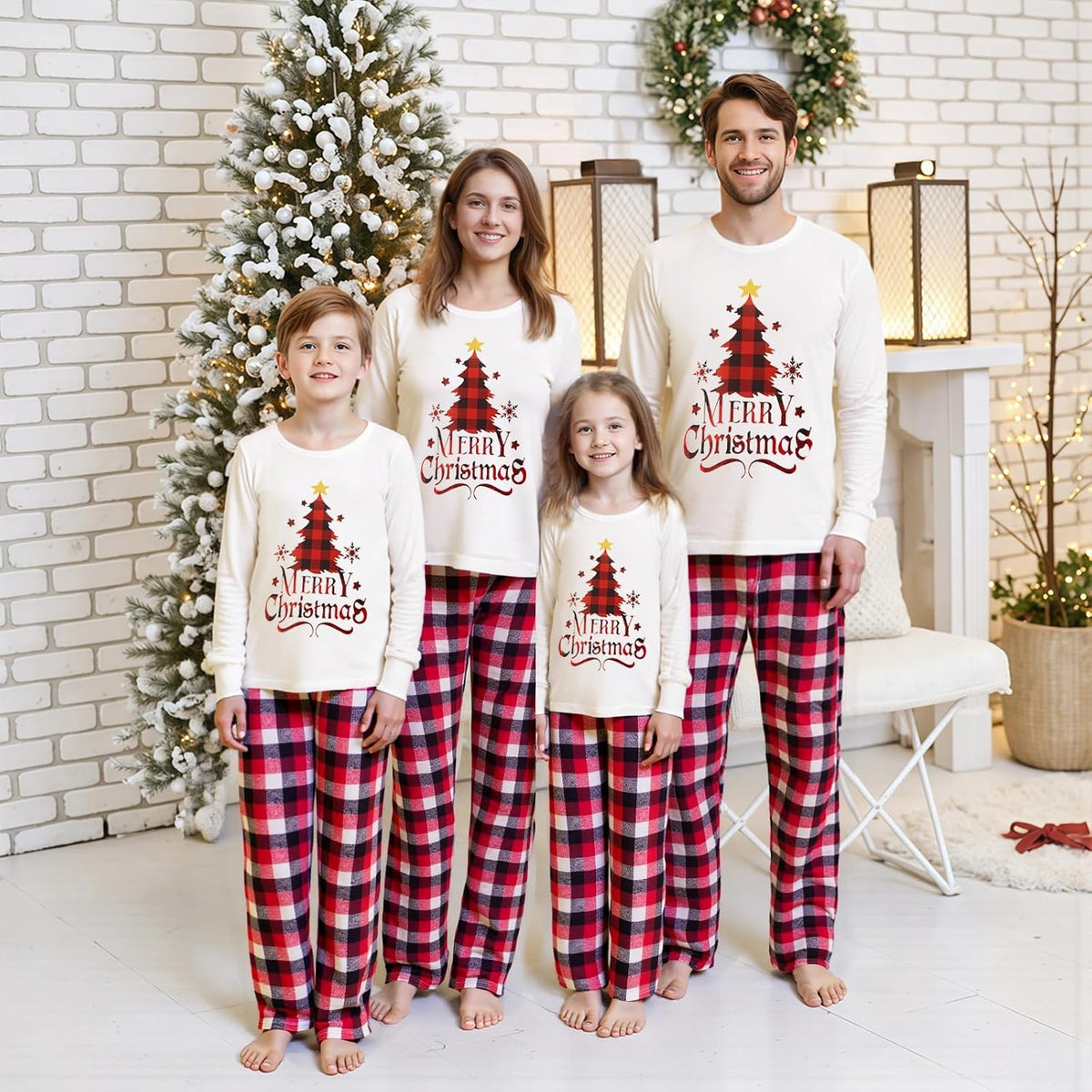 WephuPSho Christmas Family Matching Pajamas, Festive Xmas Jammies Sets for the Whole Family, Holiday Pjs Christmas